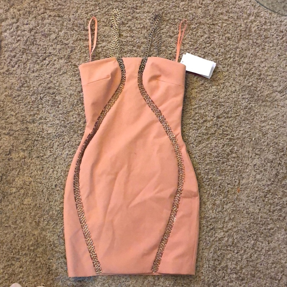 Embellished stretch crepe mini dress